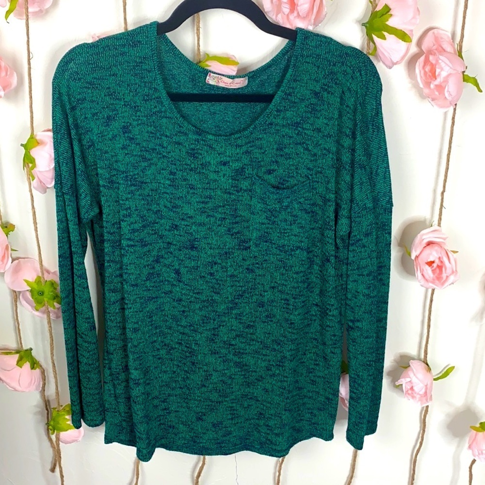 Green Knit Top